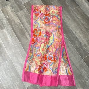 Harve Bernard Design Vibrant Paisley Silk Scarf